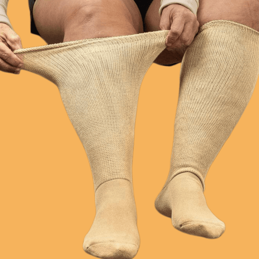 DiaFlow™ Knee-High Acupressure Socks for Neuropathy - Beige