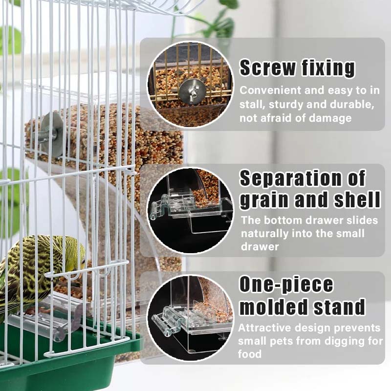 🔥Hot Sale 49% OFF 🐦Automatic No-Spill Transparent Bird Feeder