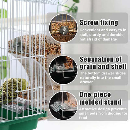 🔥Hot Sale 49% OFF 🐦Automatic No-Spill Transparent Bird Feeder