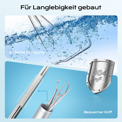 🏆German precision engineering! 0.1mm ultra-fine tip for precise flossing✨