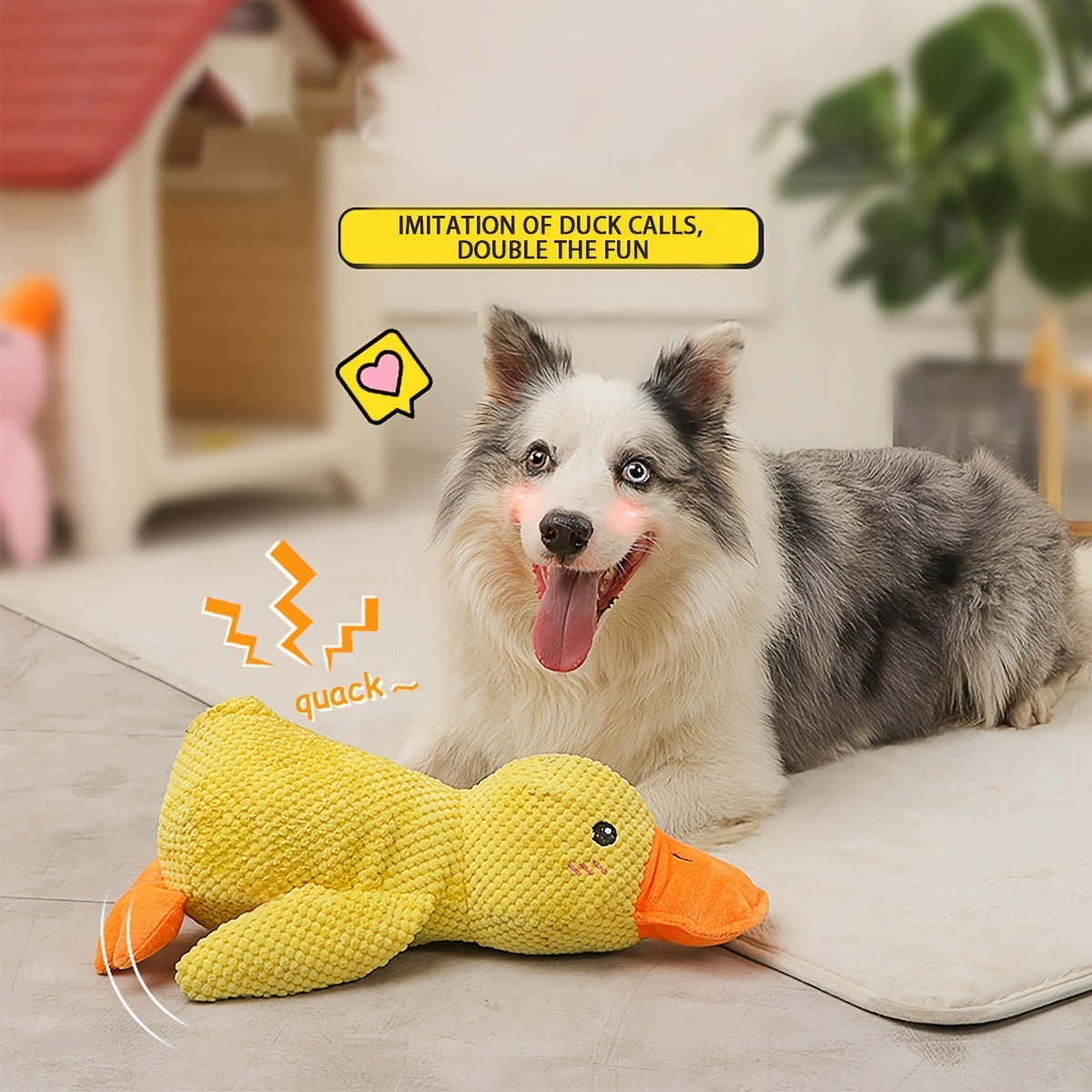 No-stuffing duck chew toy