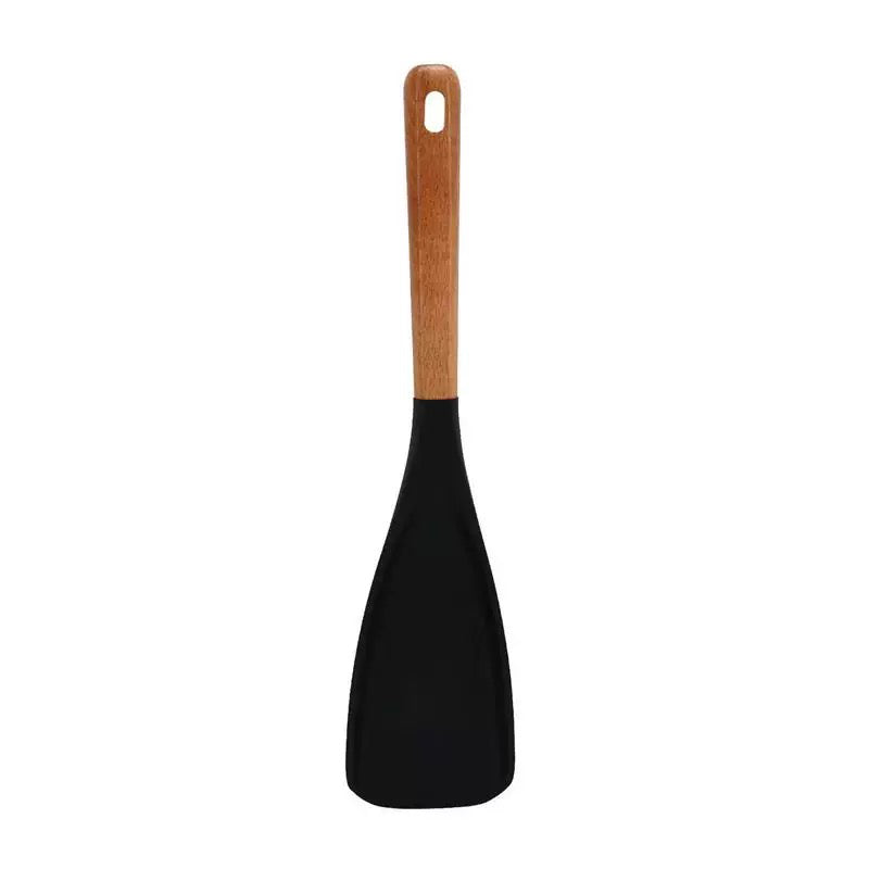 🔥New Hot Selling❤️‍🔥 Silicone Salad Spatula with Wood Handle