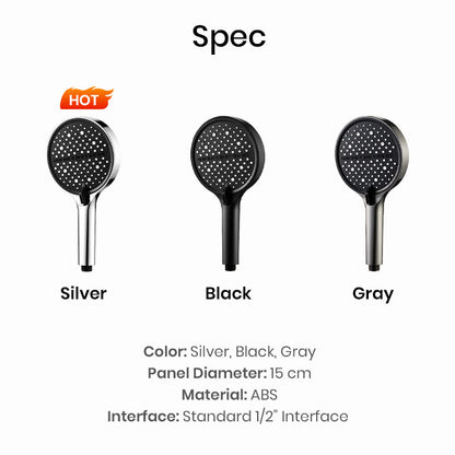 High-Pressure Adjustable Rainfall Shower Head