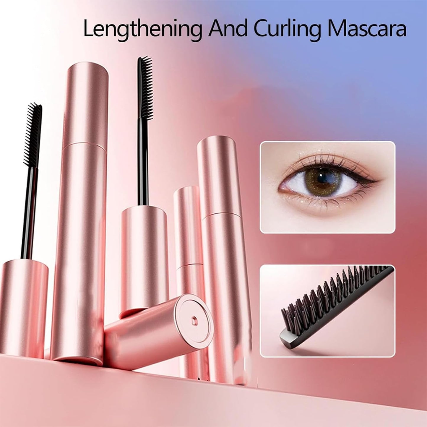 🎁Buy 1 Get 1 Free⏳Each 3.49￡[Waterproof and Non-Smudging] Lengthening and curling long-lasting mascara