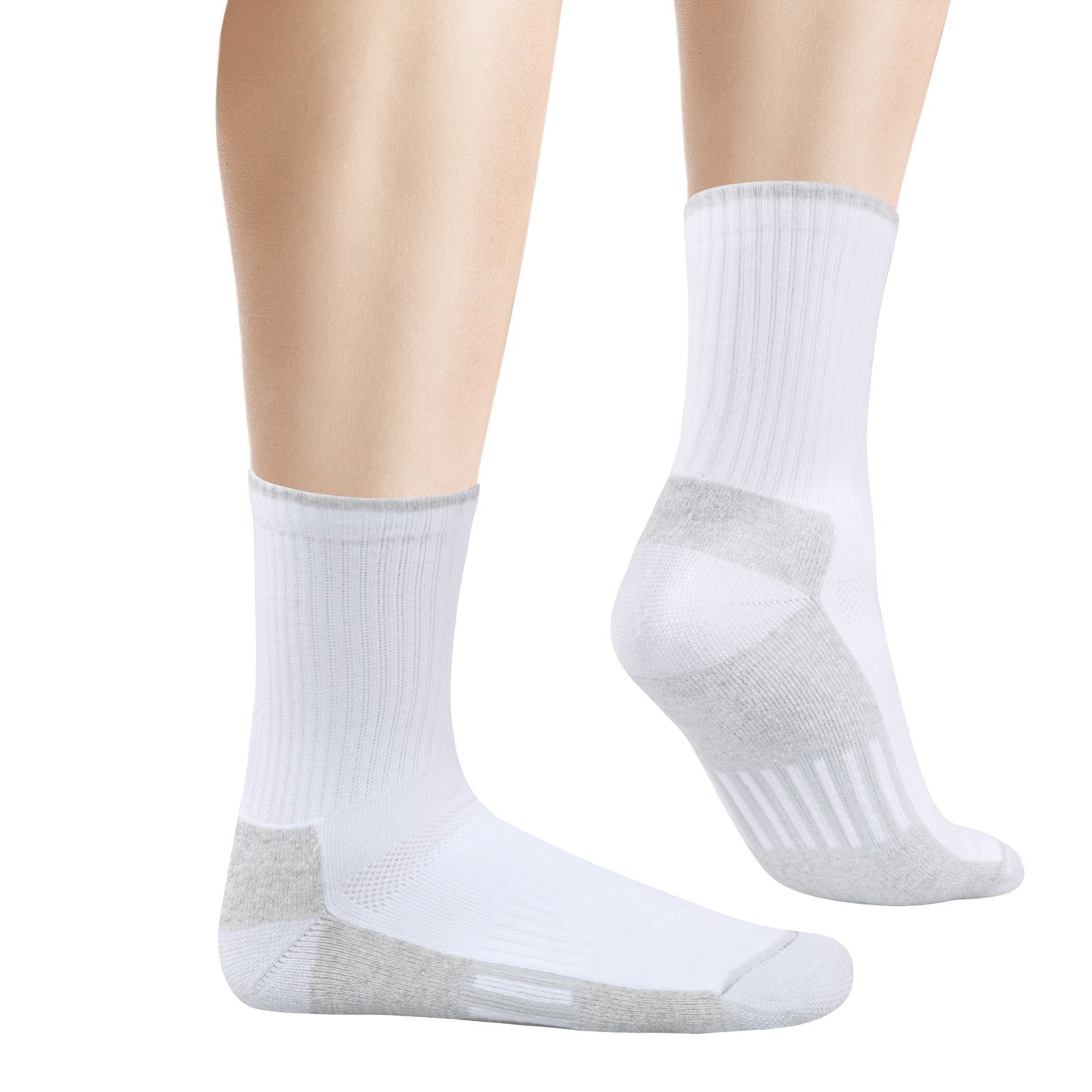 ZYLO® Womens Diabetic Socks Non-Binding Sweat Wicking Anti-Odor