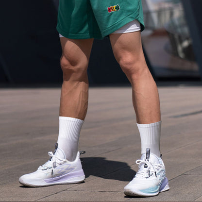 ZYLO® Mens Diabetic Crew Socks Circulation Non-Binding Moisture Wicking Cushioned Breathable Cotton Socks