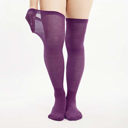ZKYJPHL Long Crew Diabetic Socks - Non-Binding Cuff & Cushioned Terry Sole for Swollen Feet