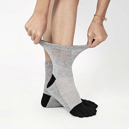 ZKYJPHL Toe-Separated Diabetic Socks - Extra Wide Cuff for Swollen Feet