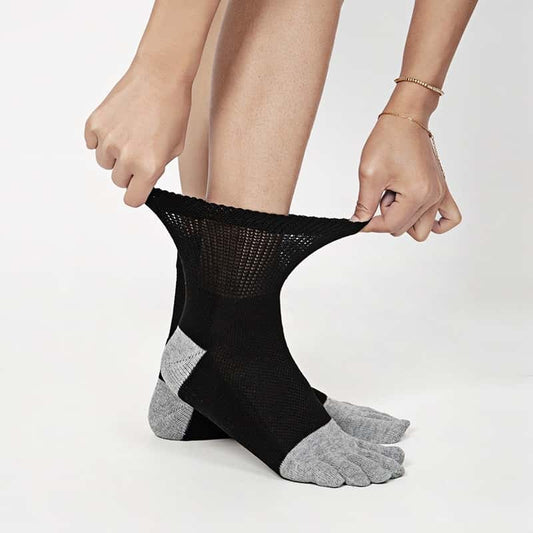 ZKYJPHL Toe-Separated Diabetic Socks - Extra Wide Cuff for Swollen Feet