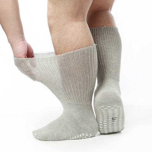 ZKYJPHL Men's Extra Wide Non-Slip Diabetic Socks