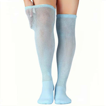 ZKYJPHL Long Crew Diabetic Socks - Non-Binding Cuff & Cushioned Terry Sole for Swollen Feet