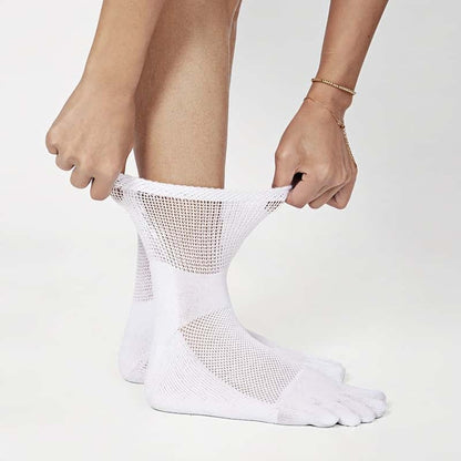 ZKYJPHL Toe-Separated Diabetic Socks - Extra Wide Cuff for Swollen Feet