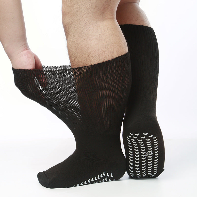 ZKYJPHL Men's Extra Wide Non-Slip Diabetic Socks