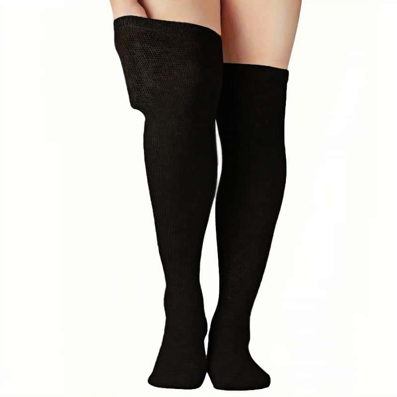ZKYJPHL Long Crew Diabetic Socks - Non-Binding Cuff & Cushioned Terry Sole for Swollen Feet