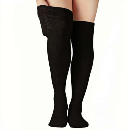 ZKYJPHL Long Crew Diabetic Socks - Non-Binding Cuff & Cushioned Terry Sole for Swollen Feet