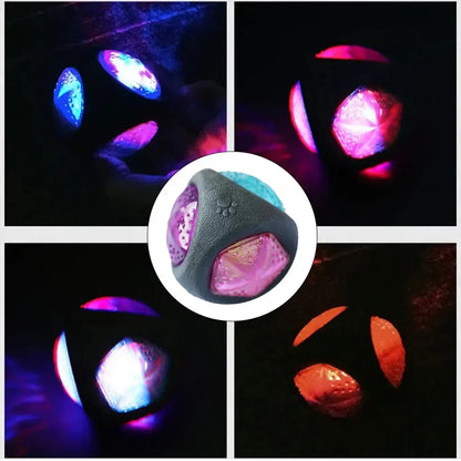 LED light ball dog chew toy