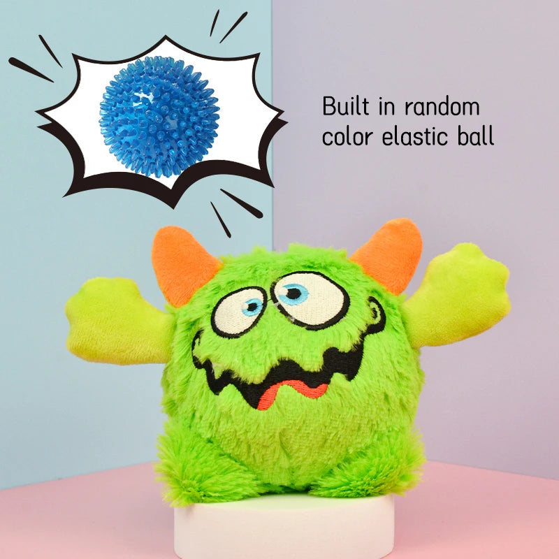Fun Little Monster Plush Dog Toy