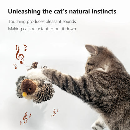 Realistic Chirping Simulation Bird – Interactive Cat Toy