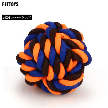 1pcs Bite Resistant Pet Dog Chew Toys for Small Dogs Cleaning Teeth Puppy Cat Dogs Rope Knot Ball Toy Playing animal Accessories