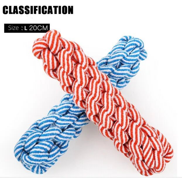1pcs Bite Resistant Pet Dog Chew Toys for Small Dogs Cleaning Teeth Puppy Cat Dogs Rope Knot Ball Toy Playing animal Accessories