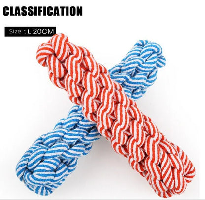 1pcs Bite Resistant Pet Dog Chew Toys for Small Dogs Cleaning Teeth Puppy Cat Dogs Rope Knot Ball Toy Playing animal Accessories