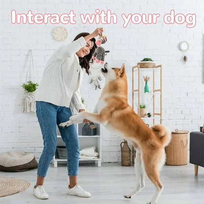 Kenjac - Stuffed Animal Plush Dog Toy with Squeakers, Aggressive Chew Toys for Small Medium Large Dogs Pet Products