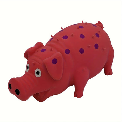 Latex pig shaped dog chew toy