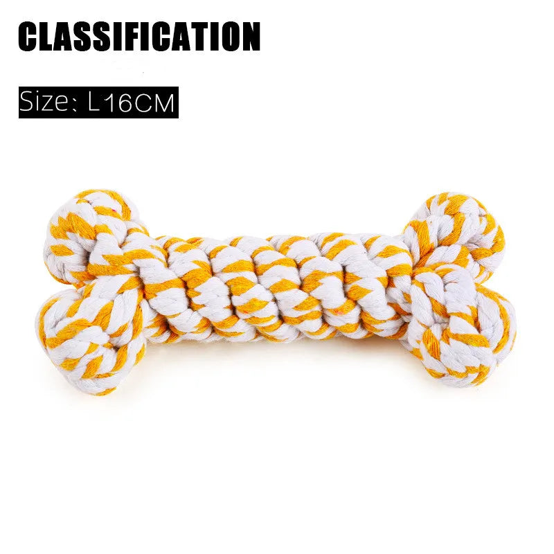1pcs Bite Resistant Pet Dog Chew Toys for Small Dogs Cleaning Teeth Puppy Cat Dogs Rope Knot Ball Toy Playing animal Accessories