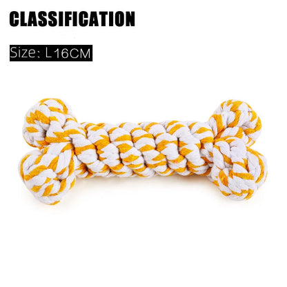 1pcs Bite Resistant Pet Dog Chew Toys for Small Dogs Cleaning Teeth Puppy Cat Dogs Rope Knot Ball Toy Playing animal Accessories