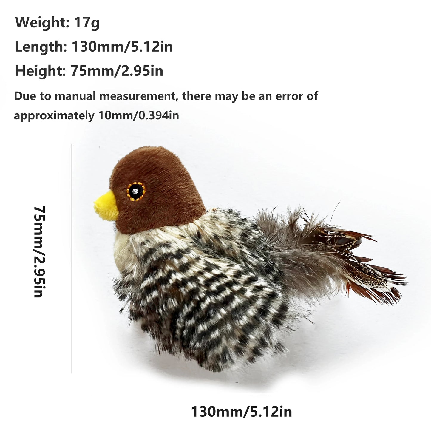 Realistic Chirping Simulation Bird – Interactive Cat Toy