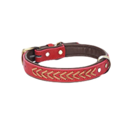 Hand-woven Pet Collars, Small and Medium-sized Leather Dog Collars
