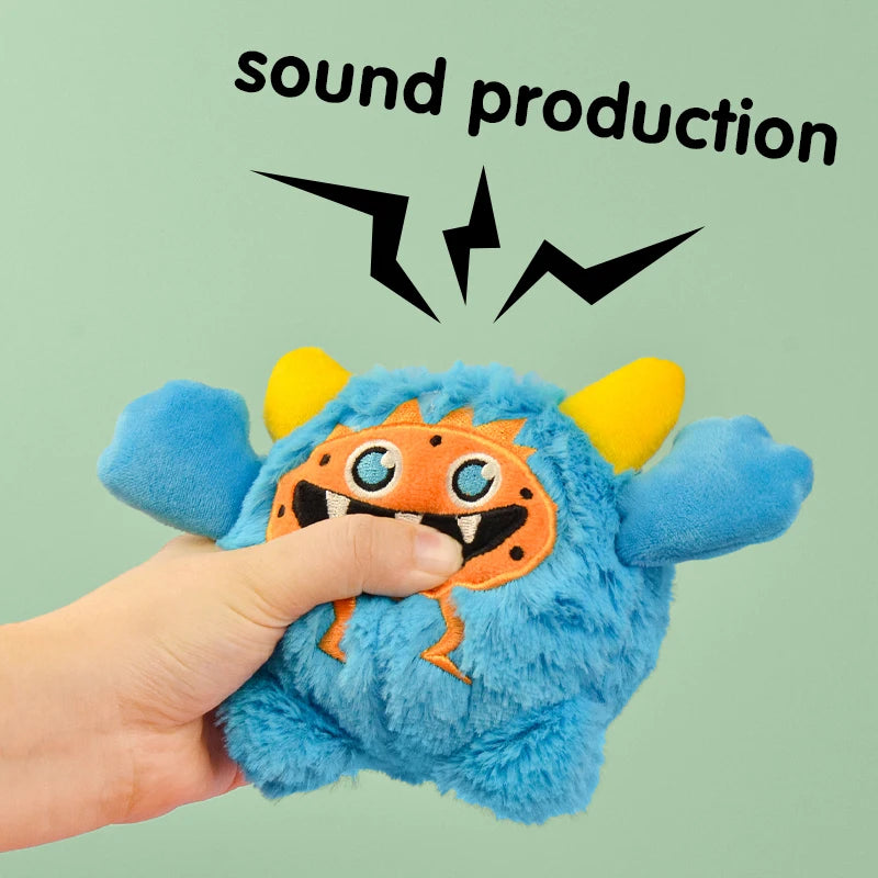 Fun Little Monster Plush Dog Toy
