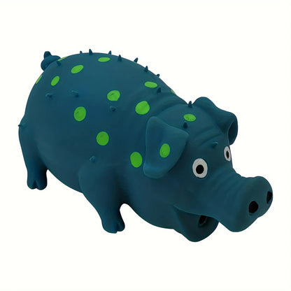 Latex pig shaped dog chew toy