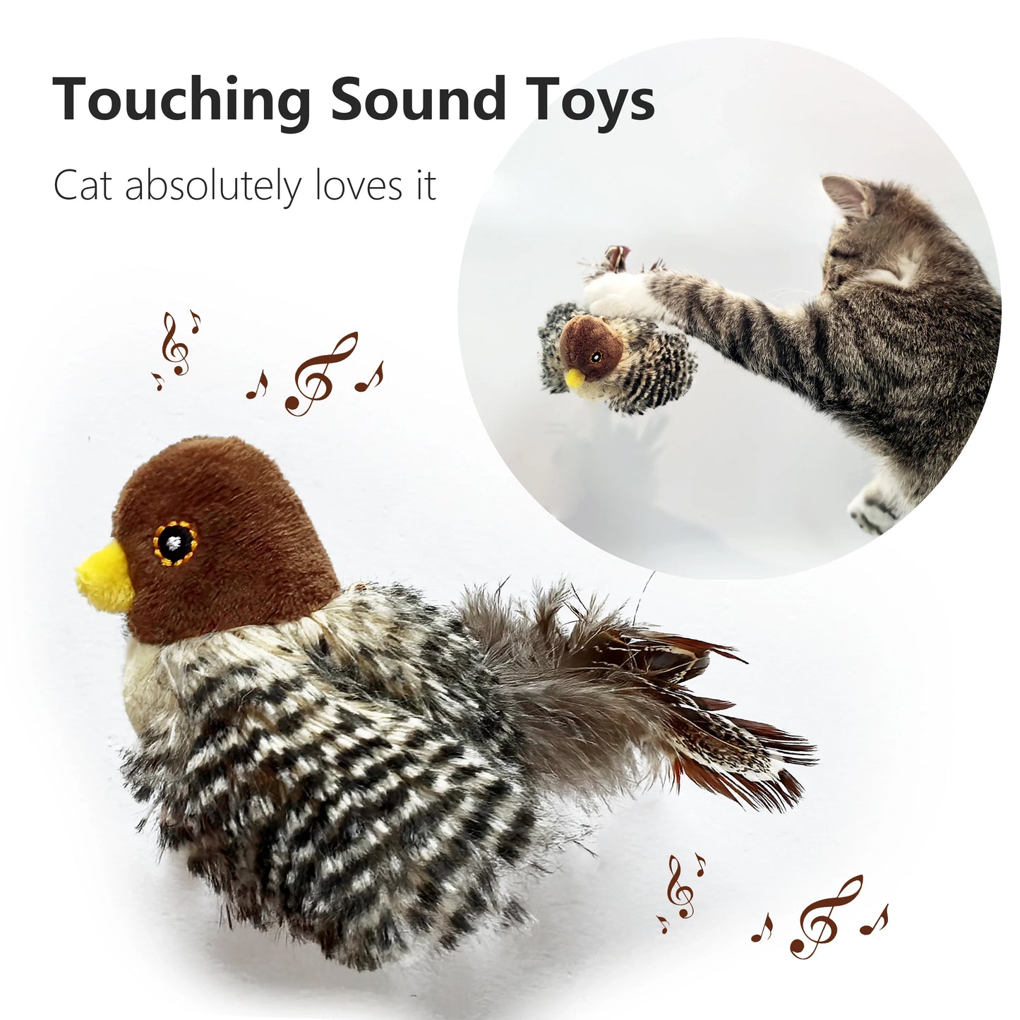 Realistic Chirping Simulation Bird – Interactive Cat Toy