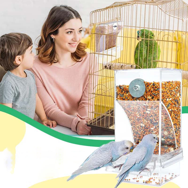 🔥Hot Sale 49% OFF 🐦Automatic No-Spill Transparent Bird Feeder