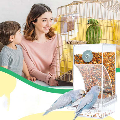 🔥Hot Sale 49% OFF 🐦Automatic No-Spill Transparent Bird Feeder