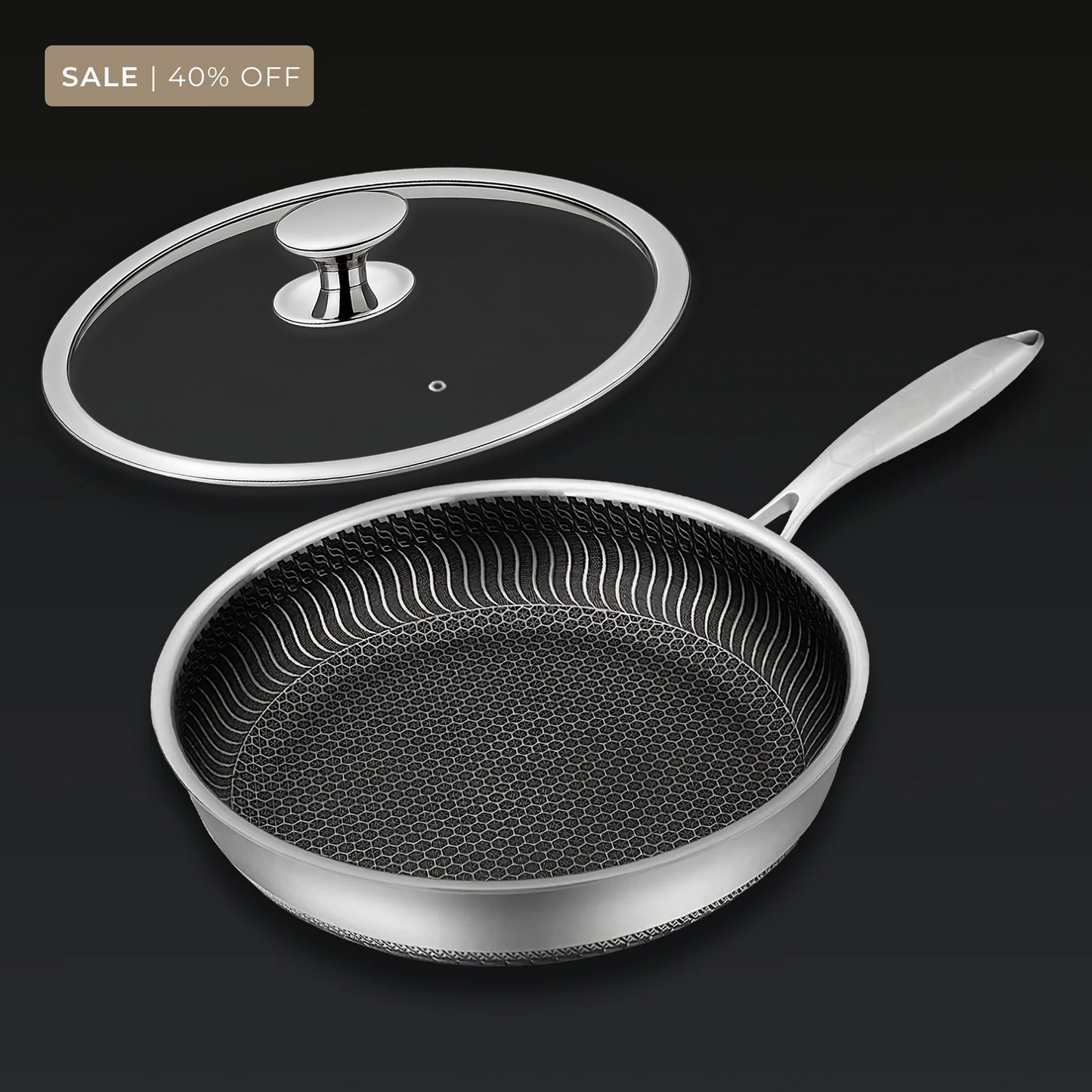 🔥Big Sale - 55% off!!! 🍳Premium non-stick pan with lid