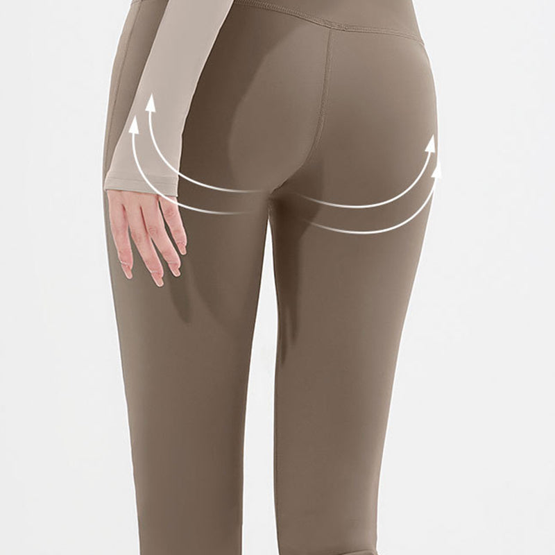 Skinny Quick-Drying High-Waist Bell-Bottomed Yoga Pants