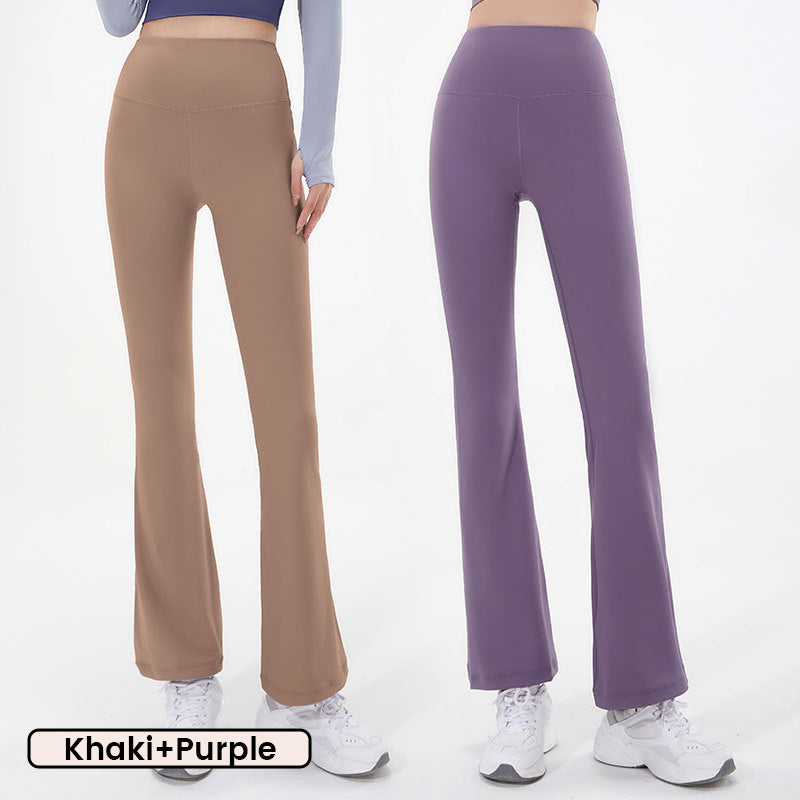 Skinny Quick-Drying High-Waist Bell-Bottomed Yoga Pants