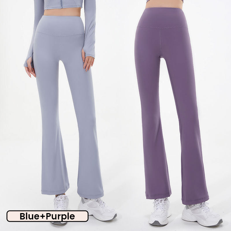 Skinny Quick-Drying High-Waist Bell-Bottomed Yoga Pants