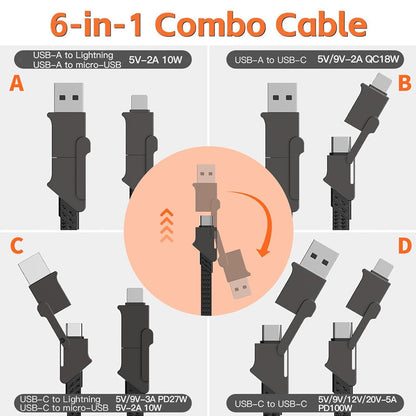 4-in-1 Multi USB Charging Cable