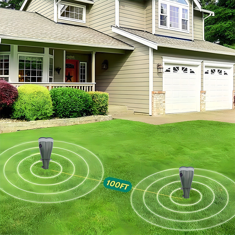 🎉This week's Special Sales - 50% OFF☘️Solar Powered Waterproof Screw Mole Repellent