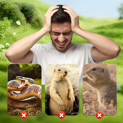 🎉This week's Special Sales - 50% OFF☘️Solar Powered Waterproof Screw Mole Repellent