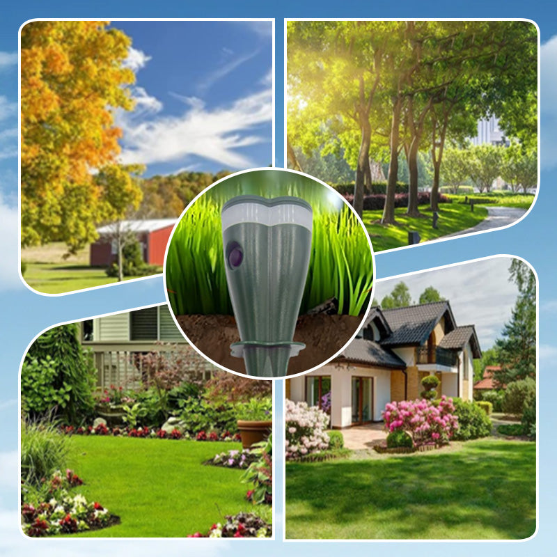 🎉This week's Special Sales - 50% OFF☘️Solar Powered Waterproof Screw Mole Repellent