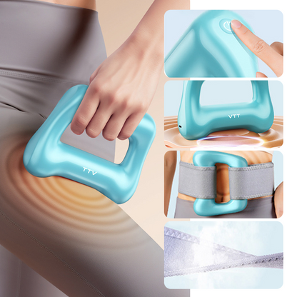 5-Speed Handheld Massager Ring with Adjustable Belt