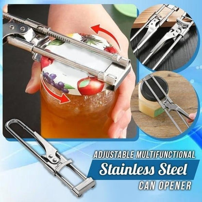 🔥Last Day-Buy 1 Get 1 Free!🎁Adjustable Multifunctional Stainless Steel Can Opene