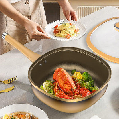 12in Titanium Alloy Non-Stick Pot with Lid