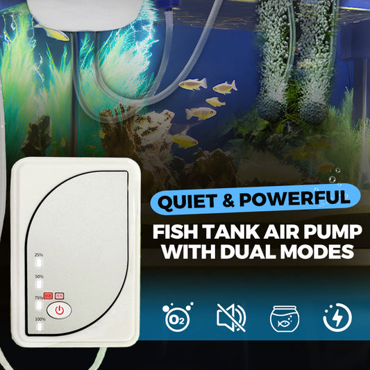 🐠 Half Price for a Limited Time - Quiet, Powerful Aquarium Air Pump with Dual Mode