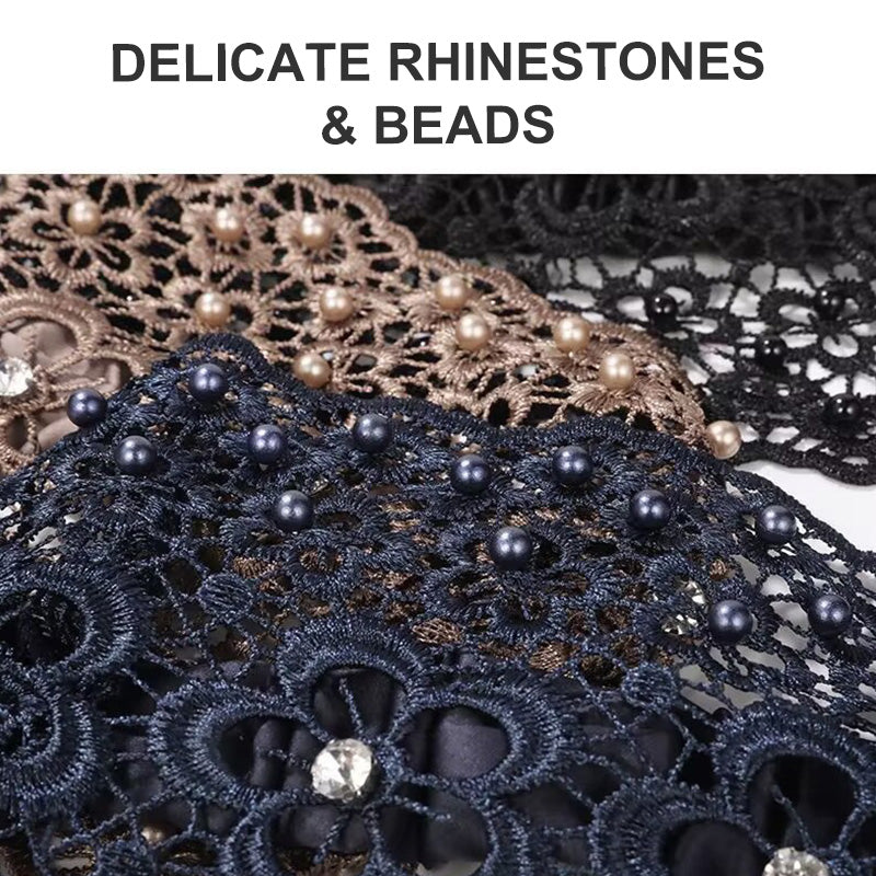 🌞Summer Sale 49% OFF🔥Plum Blossom Hollow Beaded Wide Headband