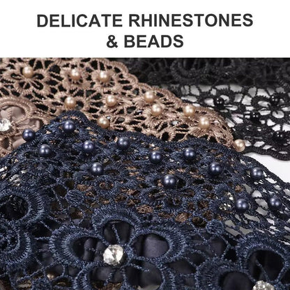 🌞Summer Sale 49% OFF🔥Plum Blossom Hollow Beaded Wide Headband